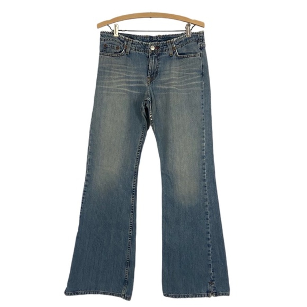 Lucky Brand Dungarees Jeans Jet Setter Denim Distressed Woman’s Sz 6 28